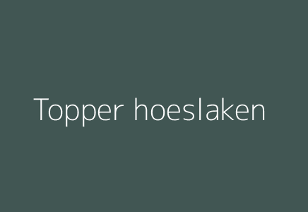 Topper hoeslaken